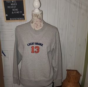 Vintage Lucky Brand semi cropped crew sweatshirt S
